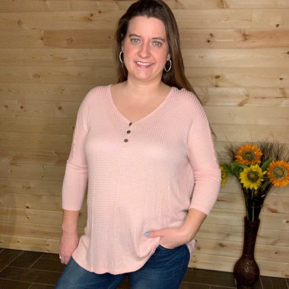 Blush Thermal Blouse